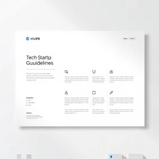 Image d'une charte graphique complète pour une startup technologique